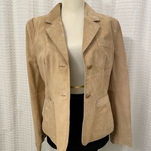 Kenneth Cole Beige Suede Jacket Size M NWOT